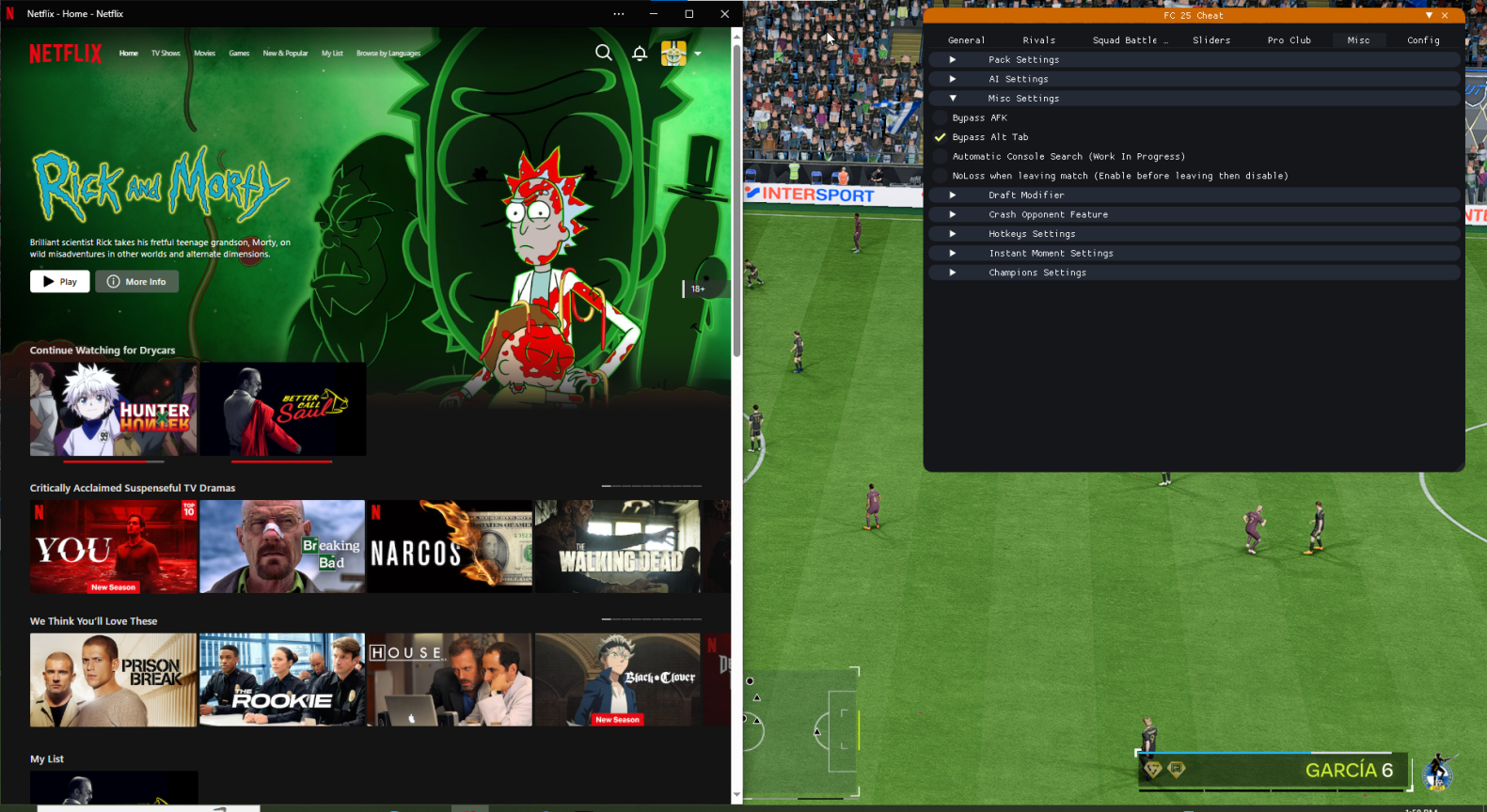 Zhexcheats FC 26 Hacks Control Panel EA FC 26 Premium Cheats Dashboard - Zhexcheats Features Overview