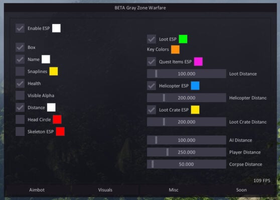 gwz menu 2