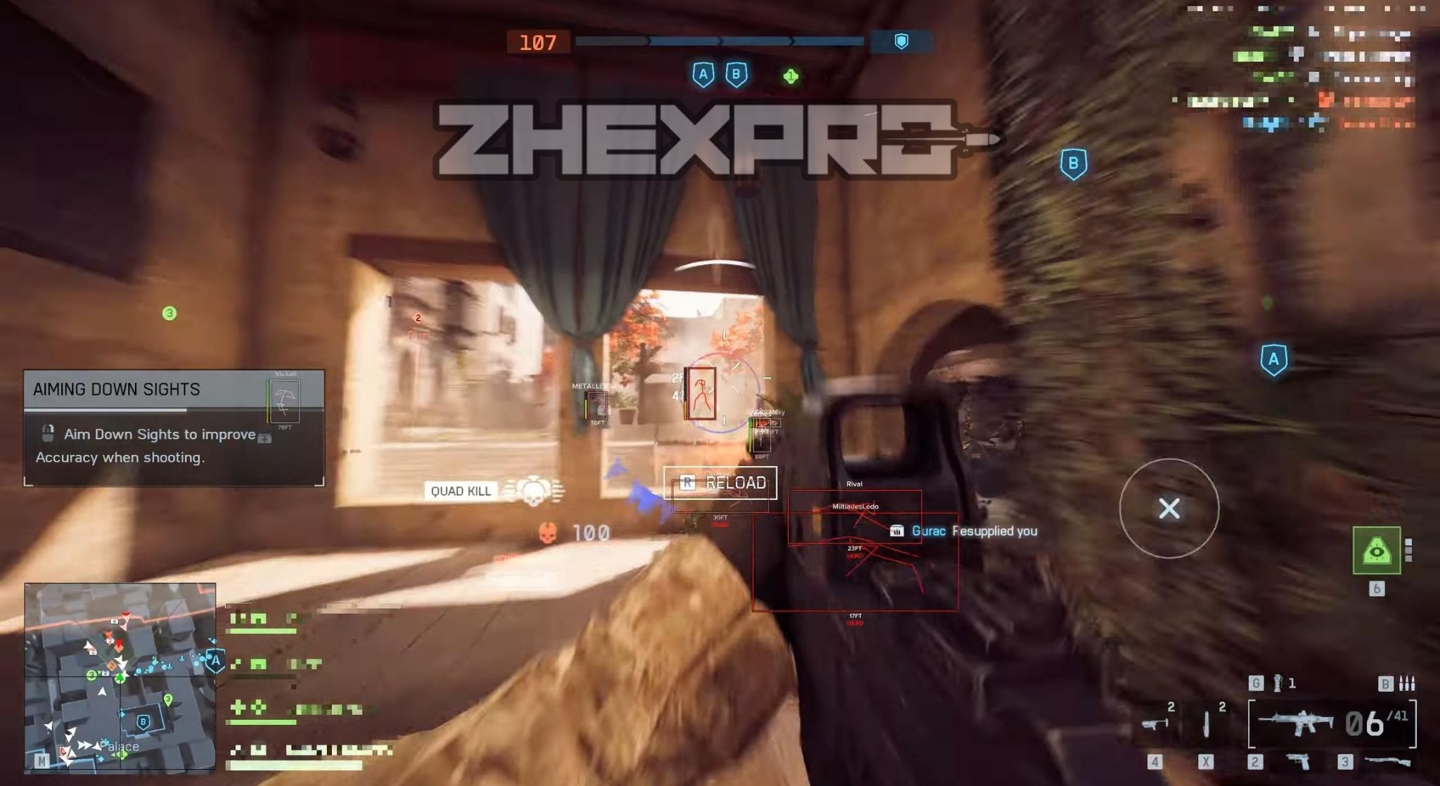 Battlefield 6 ESP and wallhack showing enemies through smoke and rubble